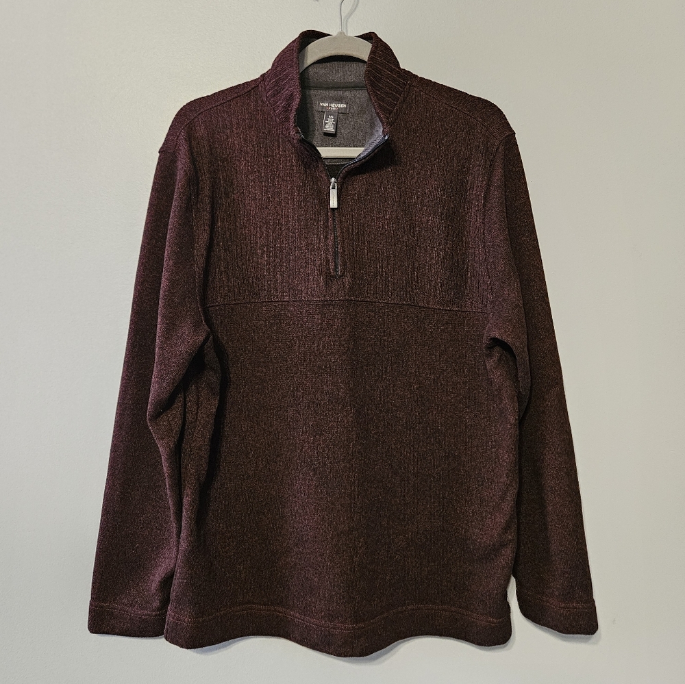 Van Heusen Brown Zip Up Sweater